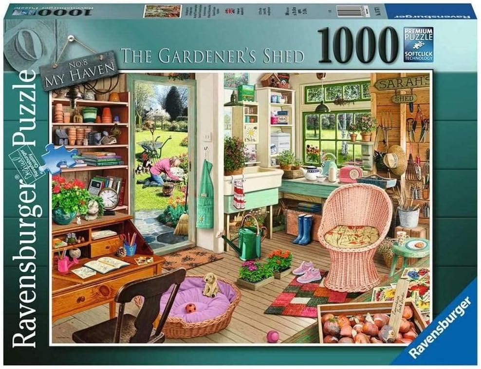 Puzzle Ravensburger din 1000 de piese - Garden Shed