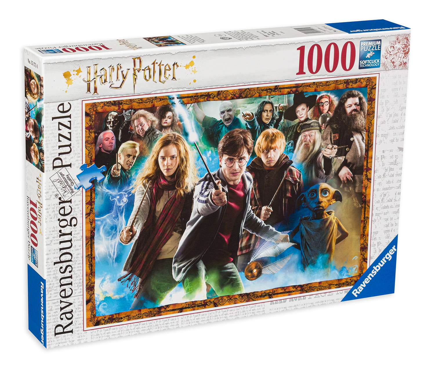 Puzzle Ravensburger din 1000 de piese - Harry Potter si vrajitorii