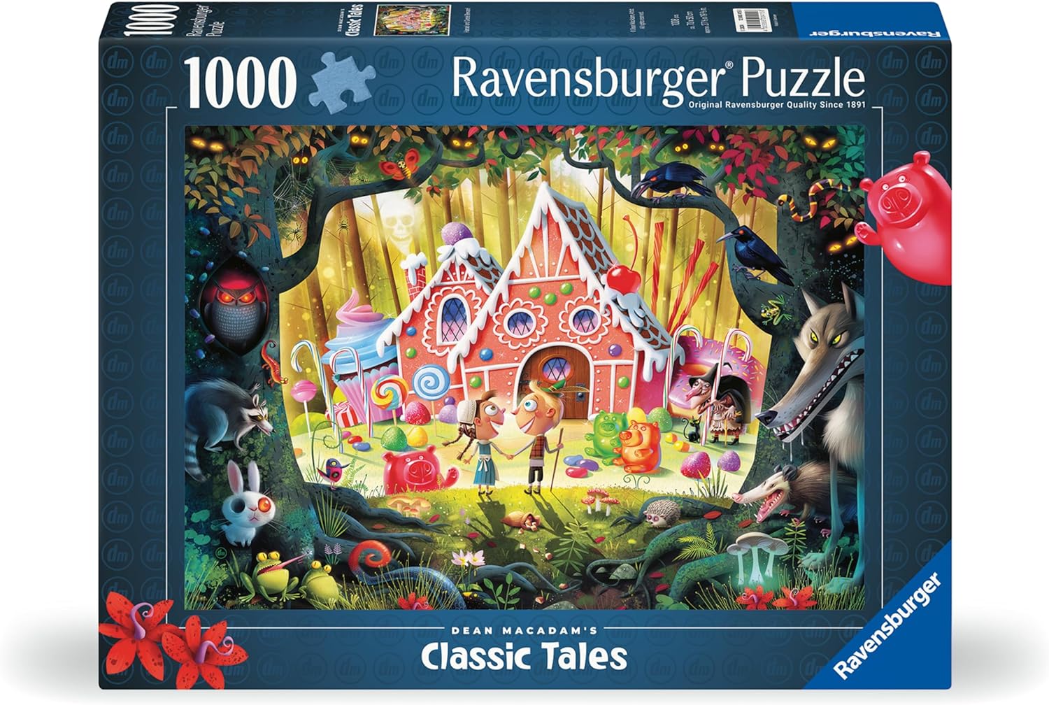 Puzzle Ravensburger din 1000 de piese - Hansel și Gretel - Ferește-te!