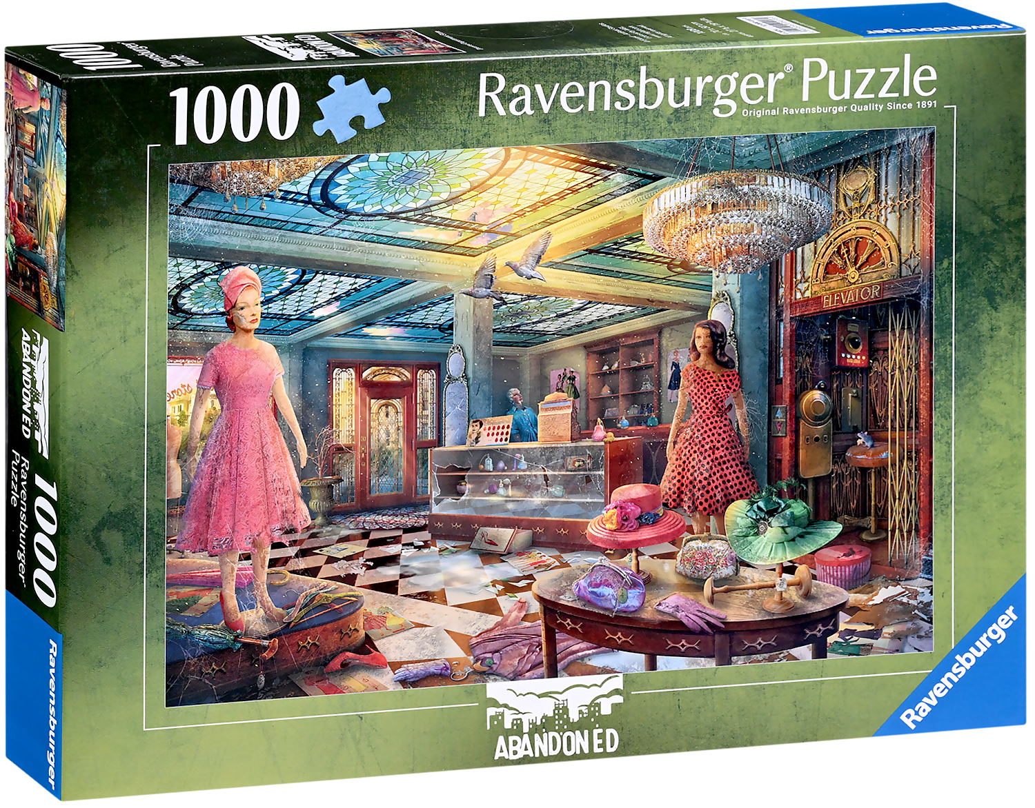Puzzle Ravensburger din 1000 piese - Magazin universal abandonat