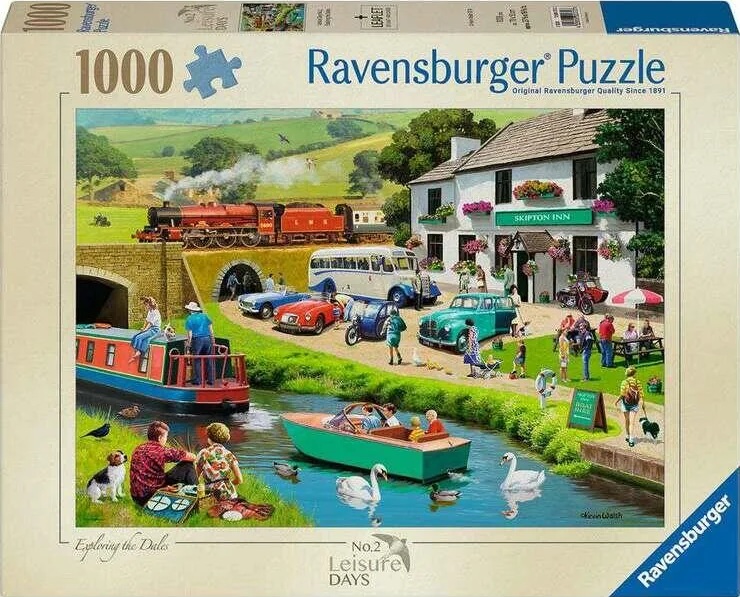 Puzzle Ravensburger din 1000 de bucăți  - Explorând văile