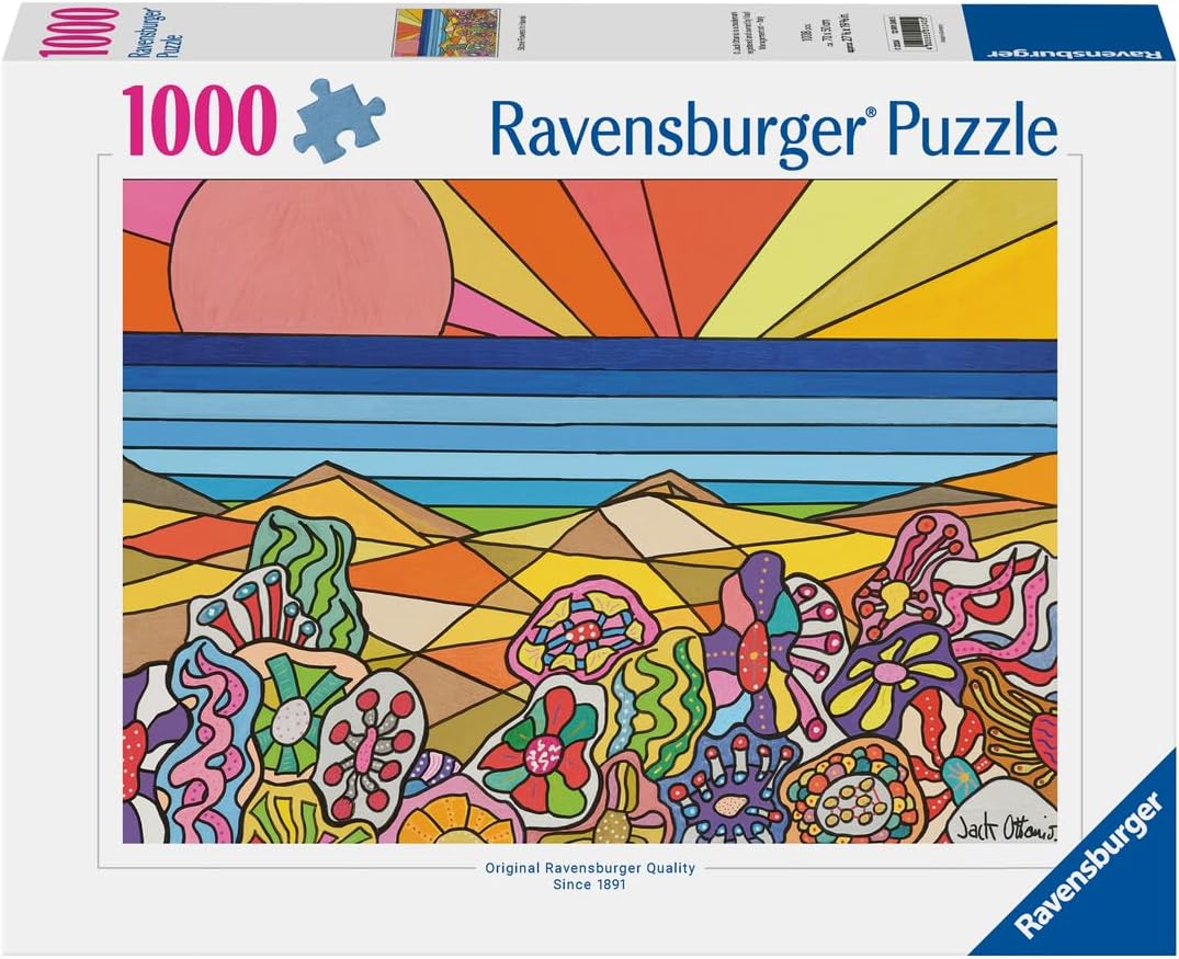 Puzzle Ravensburger din 1000 de bucăți  - Flori de piatră în Hawaii
