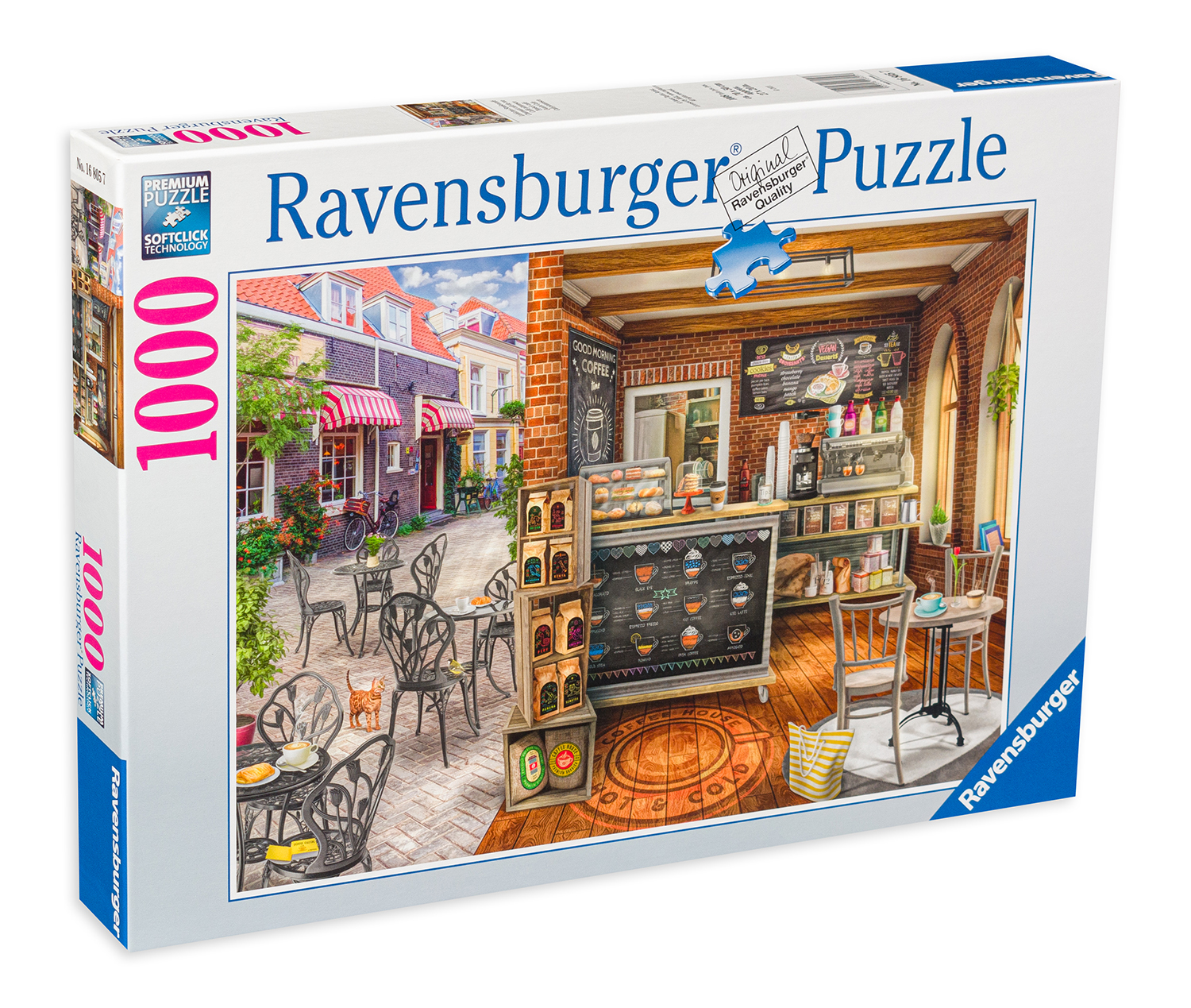 Puzzle Ravensburger din 1000 de piese - Cafeneaua cocheta