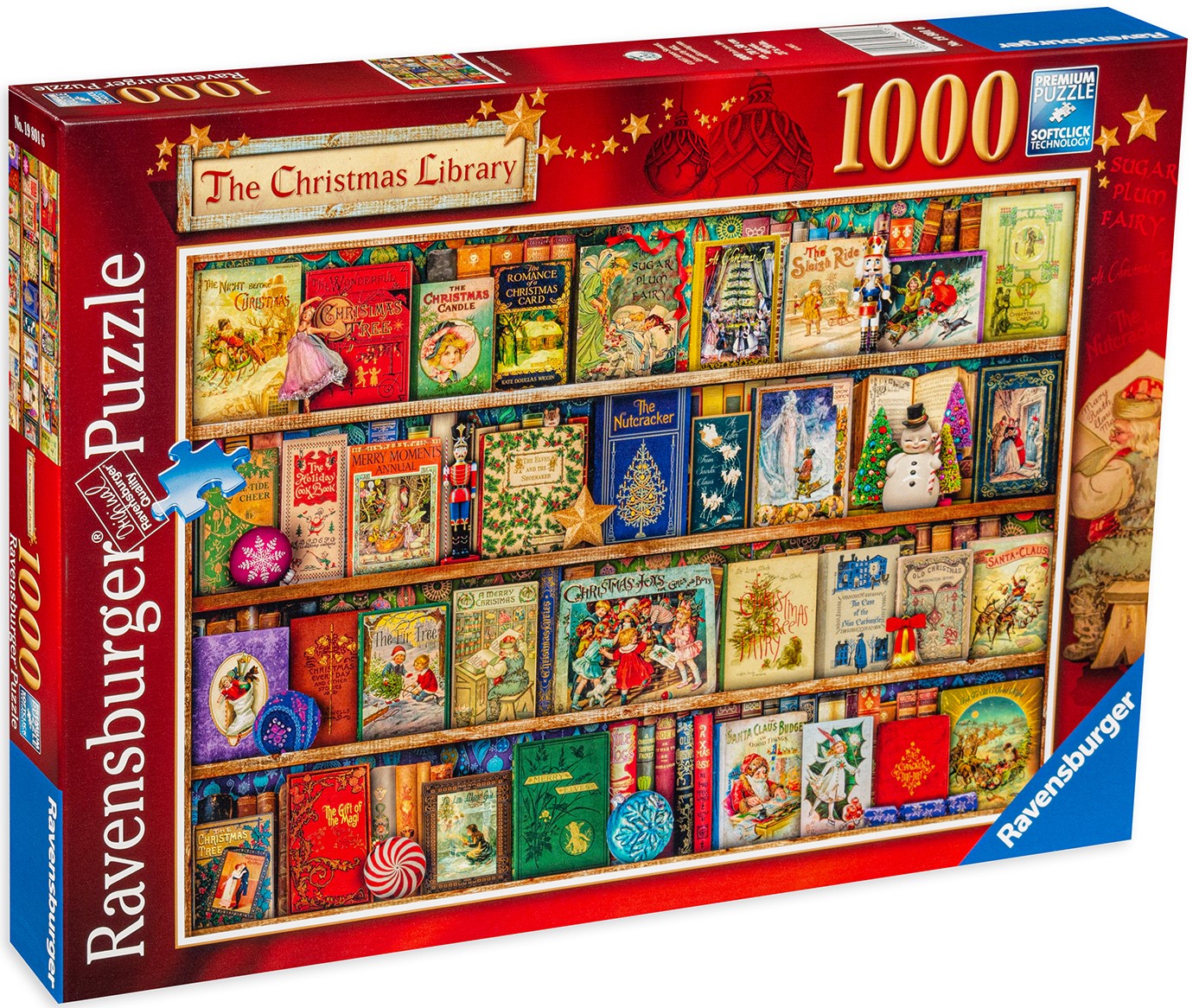 Puzzle Ravensburger din 1000 de piese - Biblioteca de Craciun