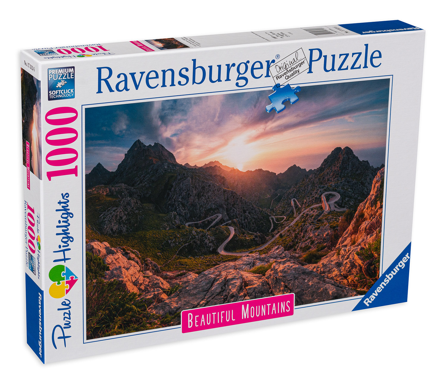Puzzle Ravensburger cu 1000 de piese - Munți frumoși