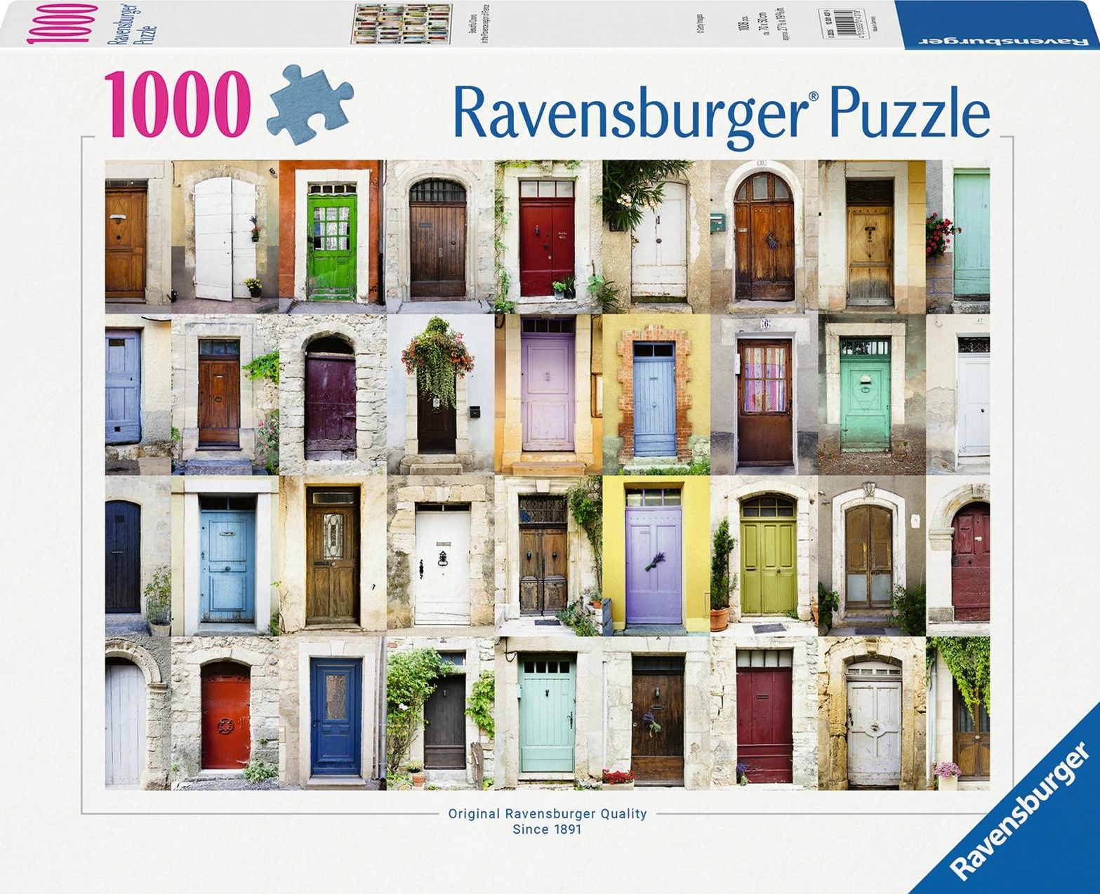Puzzle Ravensburger din 1000 piese - Uși frumoase în Provence