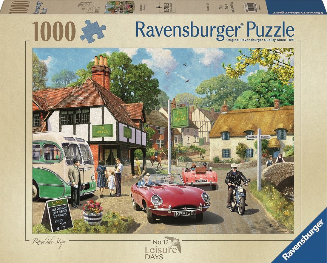 Puzzle Ravensburger din 1000 de bucăți  - Oprire la marginea drumului