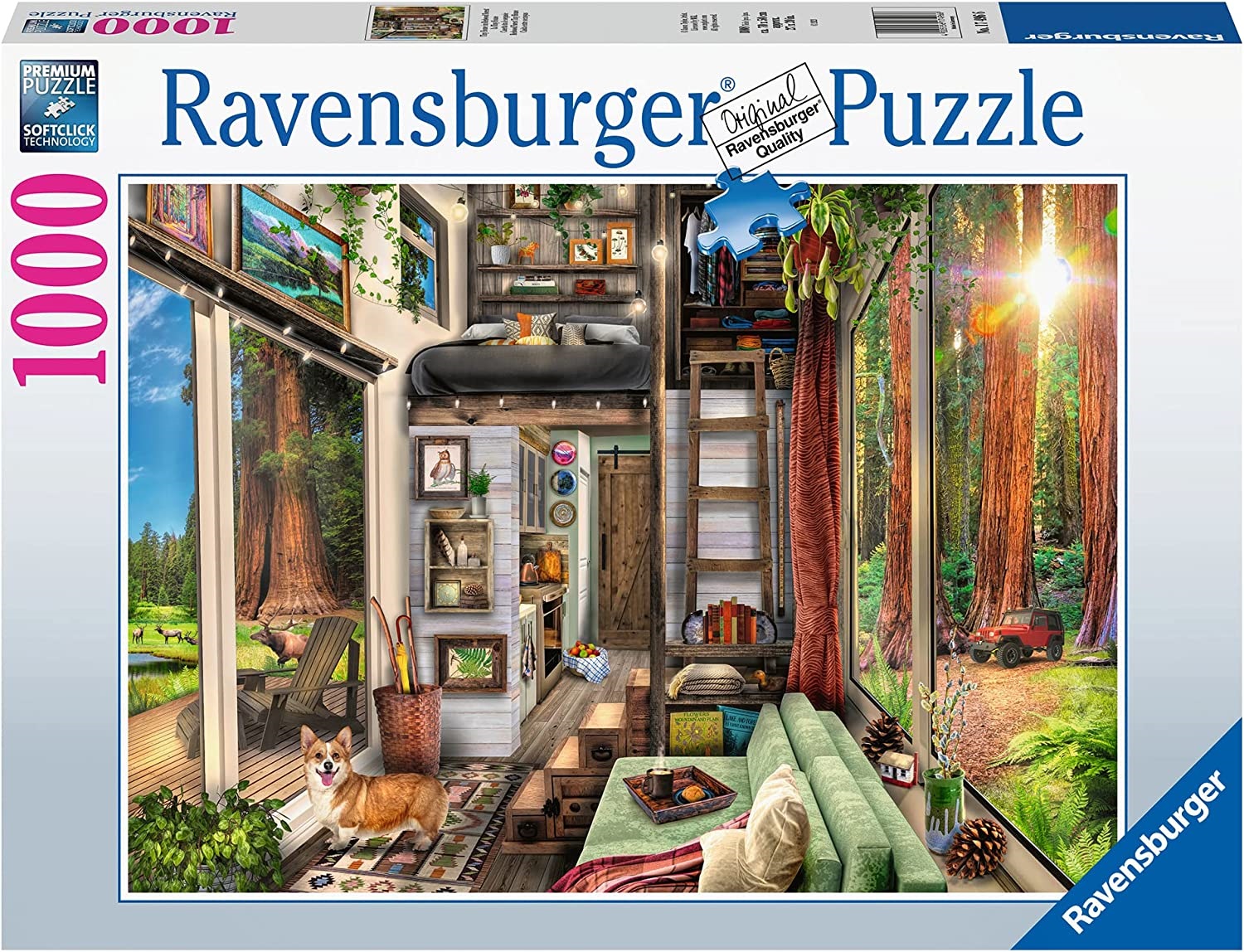 Puzzle Ravensburger din 1000 de piese - Casa mică