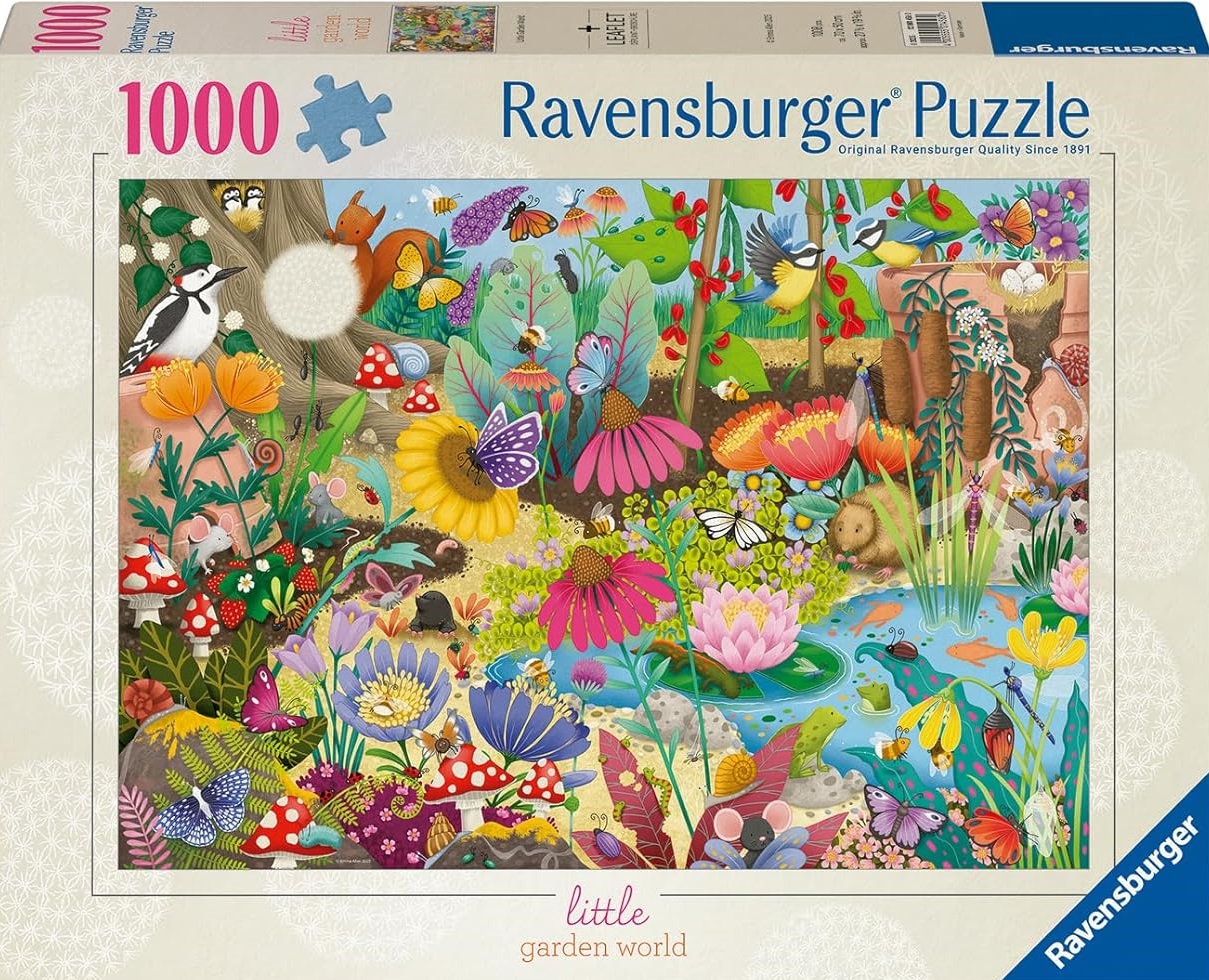 Puzzle Ravensburger din  1000 piese - Mica lume din grădină