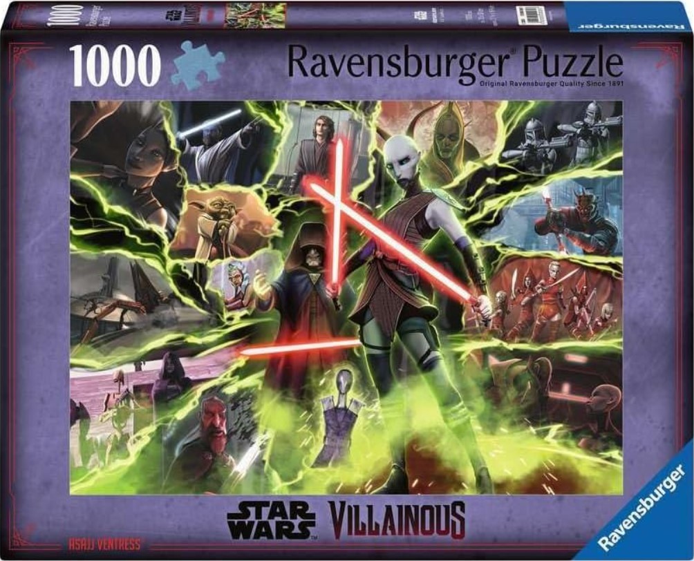 Puzzle Ravensburger din 1000 piese - Războiul Războiului Stelelor: Asajj Ventress