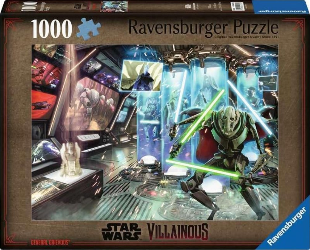 Puzzle Ravensburger din 1000 piese - Războiul Star Wars: General Grievous