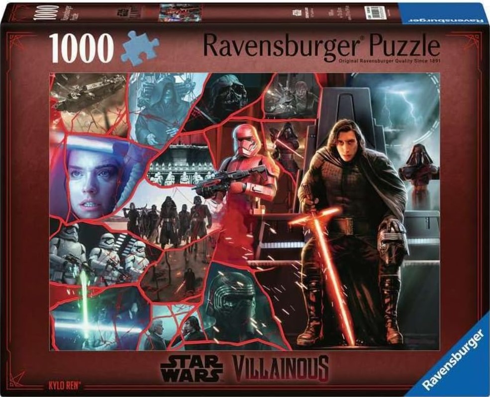Puzzle Ravensburger din 1000 piese -Războiul Războiului Stelelor: Kylo Ren