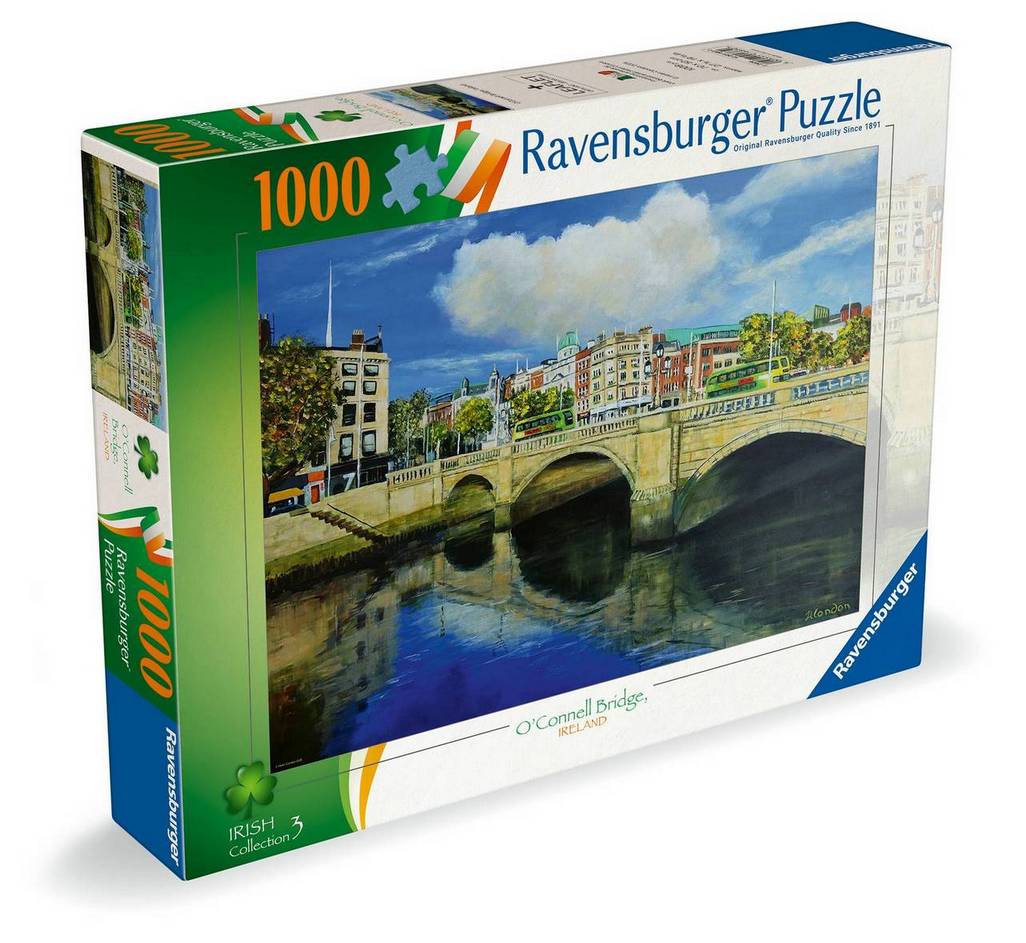 Puzzle Ravensburger din 1000 piese - Podul O'Connell, Dublin