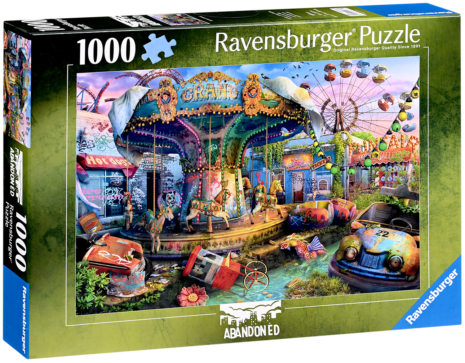 Puzzle  Ravensburger din  1000 piese - Un carnaval întunecat