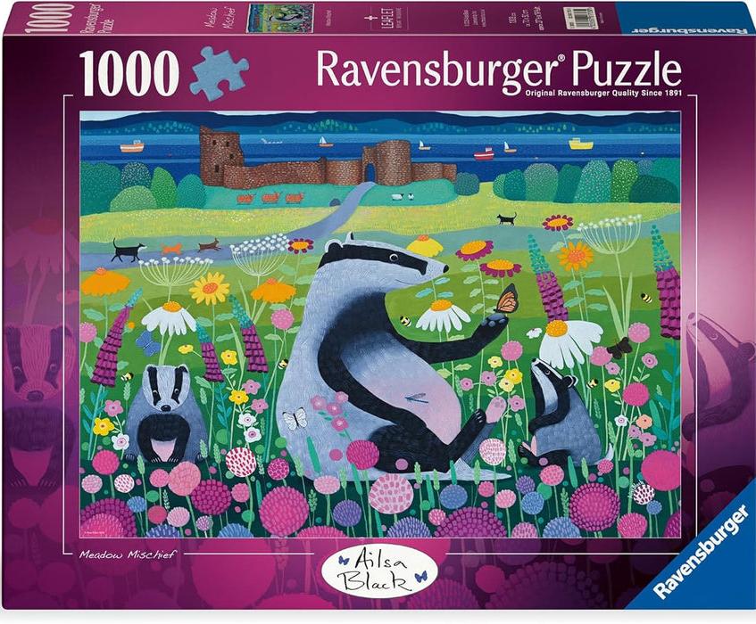 Puzzle Ravensburger din 1000 piese - Povești în pajiște