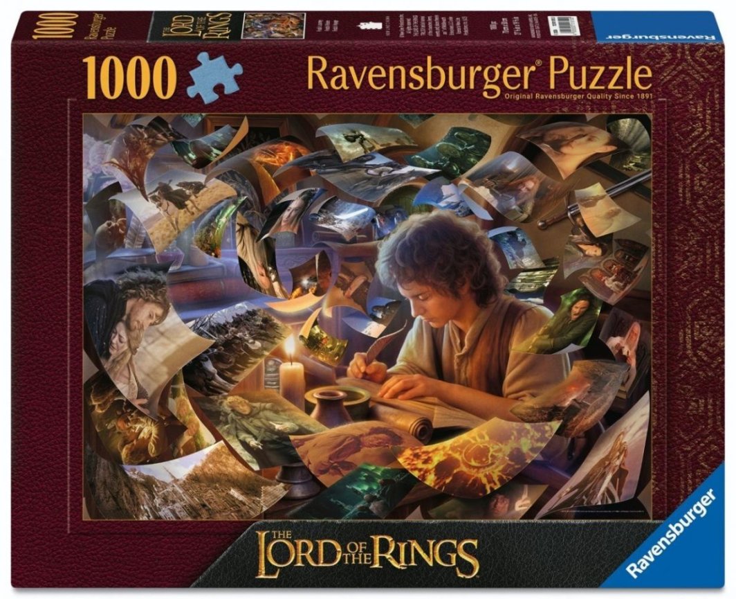 Puzzle Ravensburger din 1000 piese - Călătoria lui Frodo