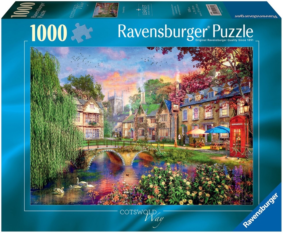 Puzzle Ravensburger din  1000 piese - Calea Cotswold