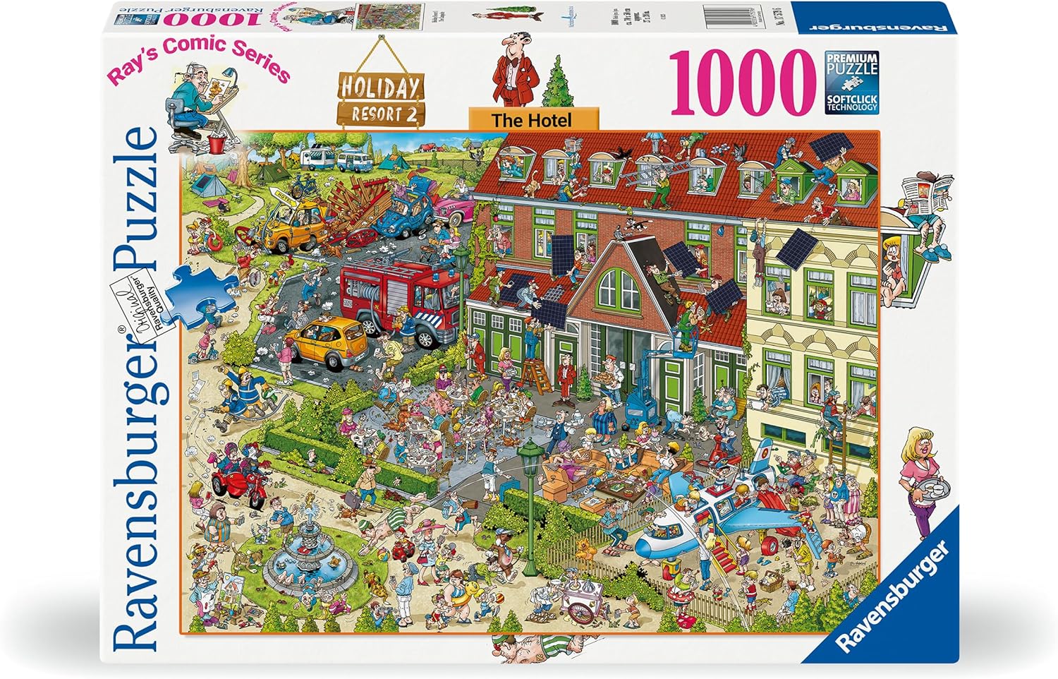 Puzzle Ravensburger din 1000 de piese - Stația de odihnă 2: Hotelul