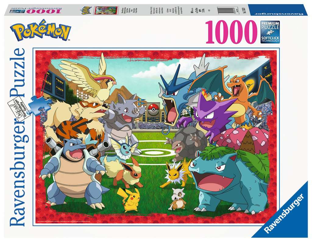 Puzzle Ravensburger din 1000 de piese - Pokemon: Bătălia