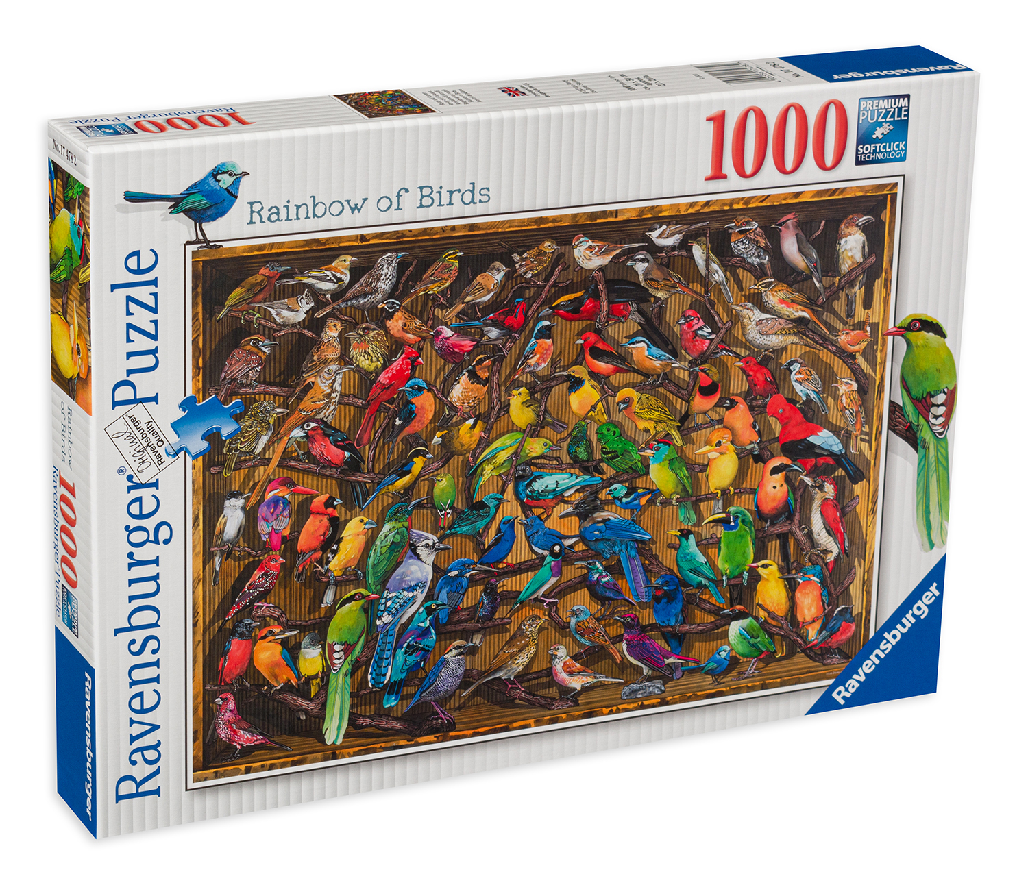 Puzzle Ravensburger din 1000 de piese - Păsările lumii