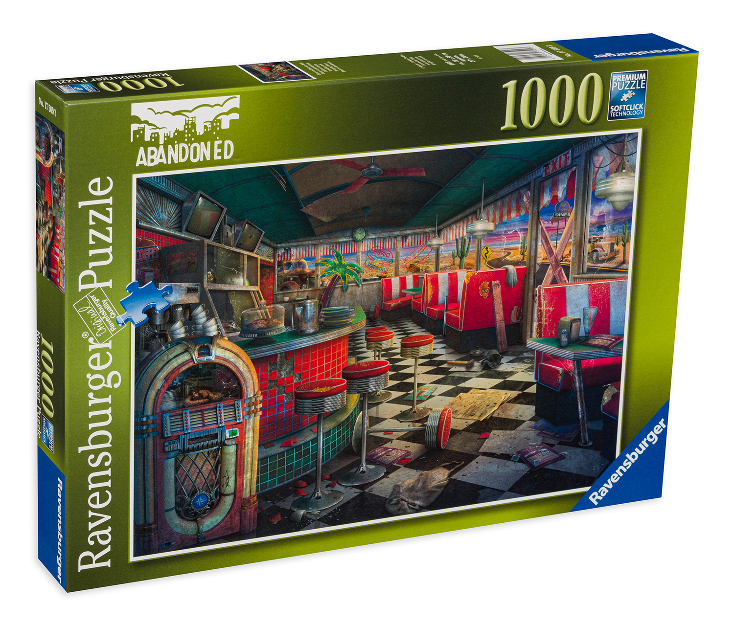 Puzzle Ravensburger din 1000 de piese - Cafeneaua în ruine