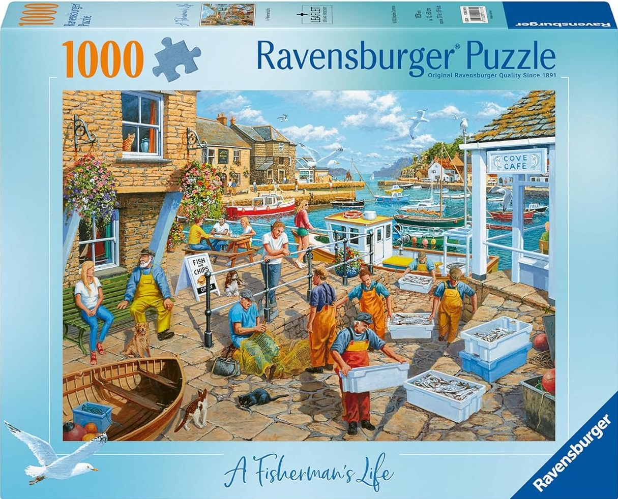 Puzzle Ravensburger din 1000 de bucăți  - Viața de pescar
