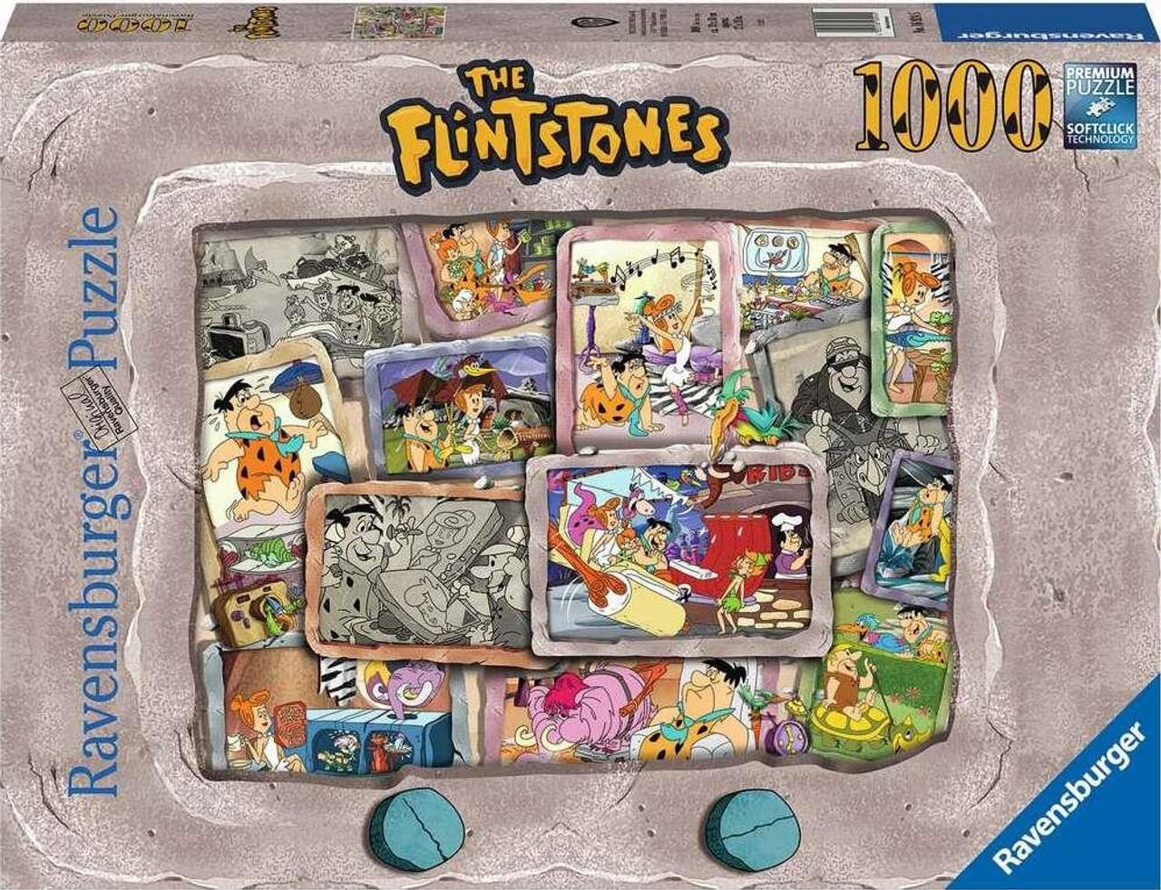 Puzzle Ravensburger din 1000 de piese - Familie Flintstone