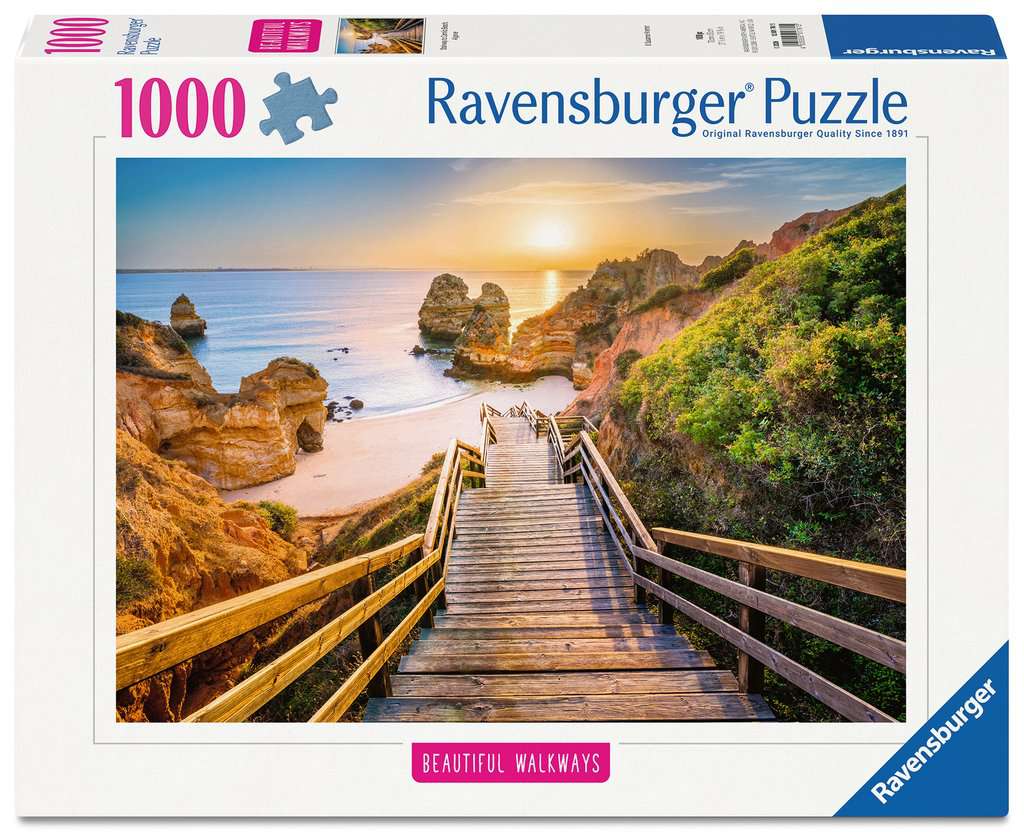 Puzzle Ravensburger din 1000 piese - Scara către plaja Camilo
