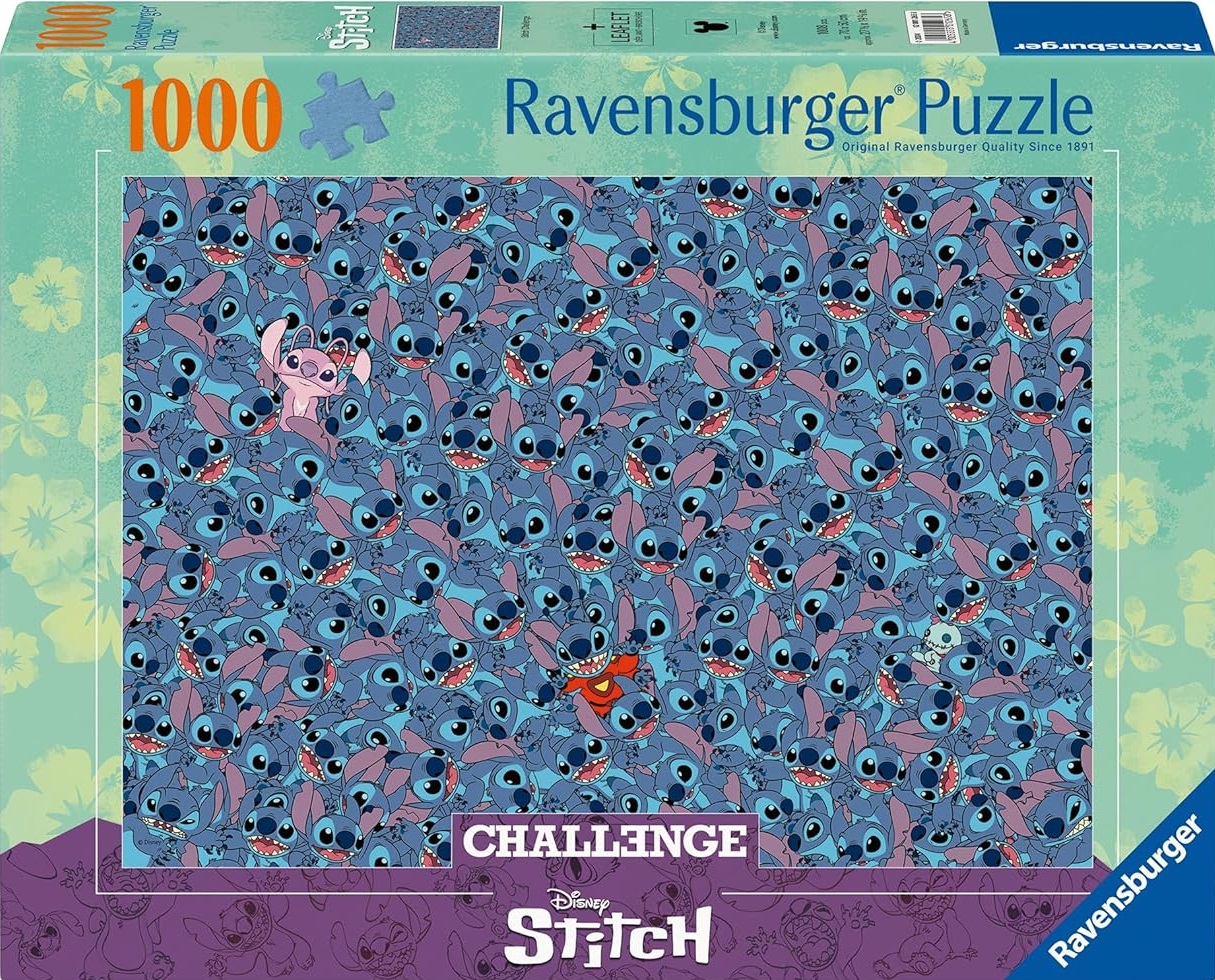 Puzzle Ravensburger din  1000 piese - Stitch Challenge