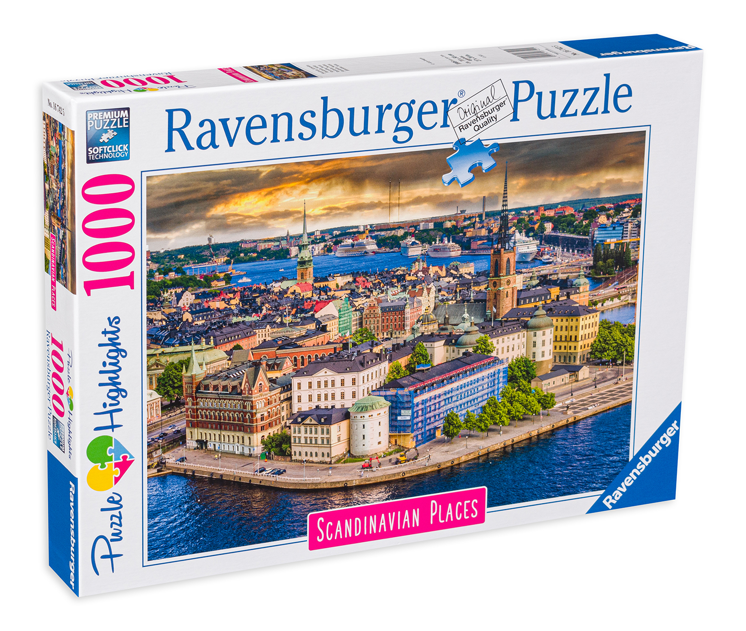 Puzzle Ravensburger din 1000 de piese - Stockholm, Suedia