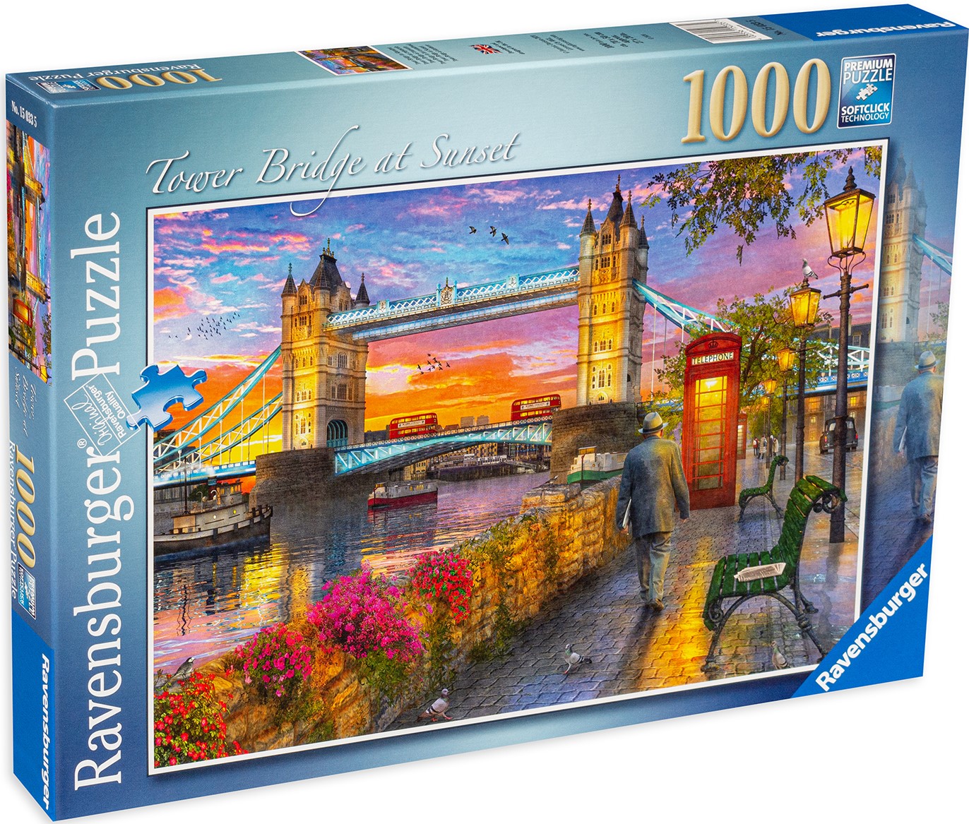 Puzzle Ravensburger din 1000 de piese - Tower Bridge Sunset