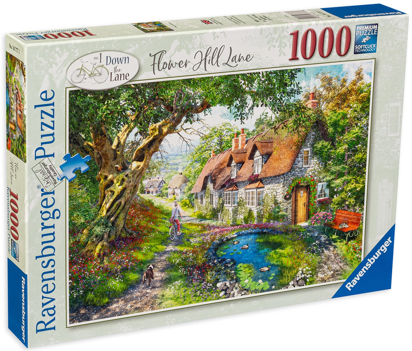 Puzzle Ravensburger din 1000 de piese - Deal cu flori