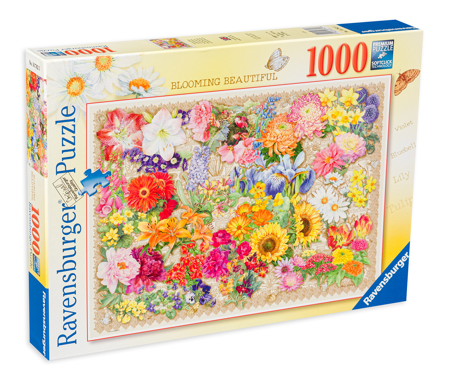 Puzzle Ravensburger din 1000 de piese - Flori
