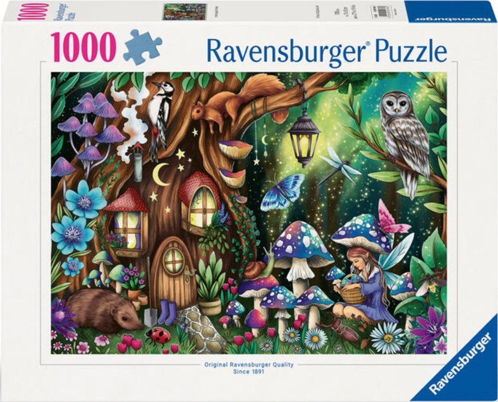 Puzzle Ravensburger din 1000 piese - În pădurea magică