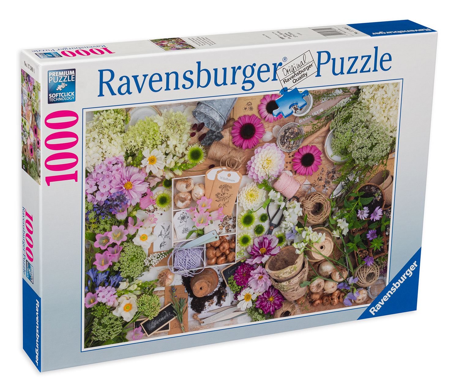 Puzzle Ravensburger cu 1000 de piese - Flori frumoase