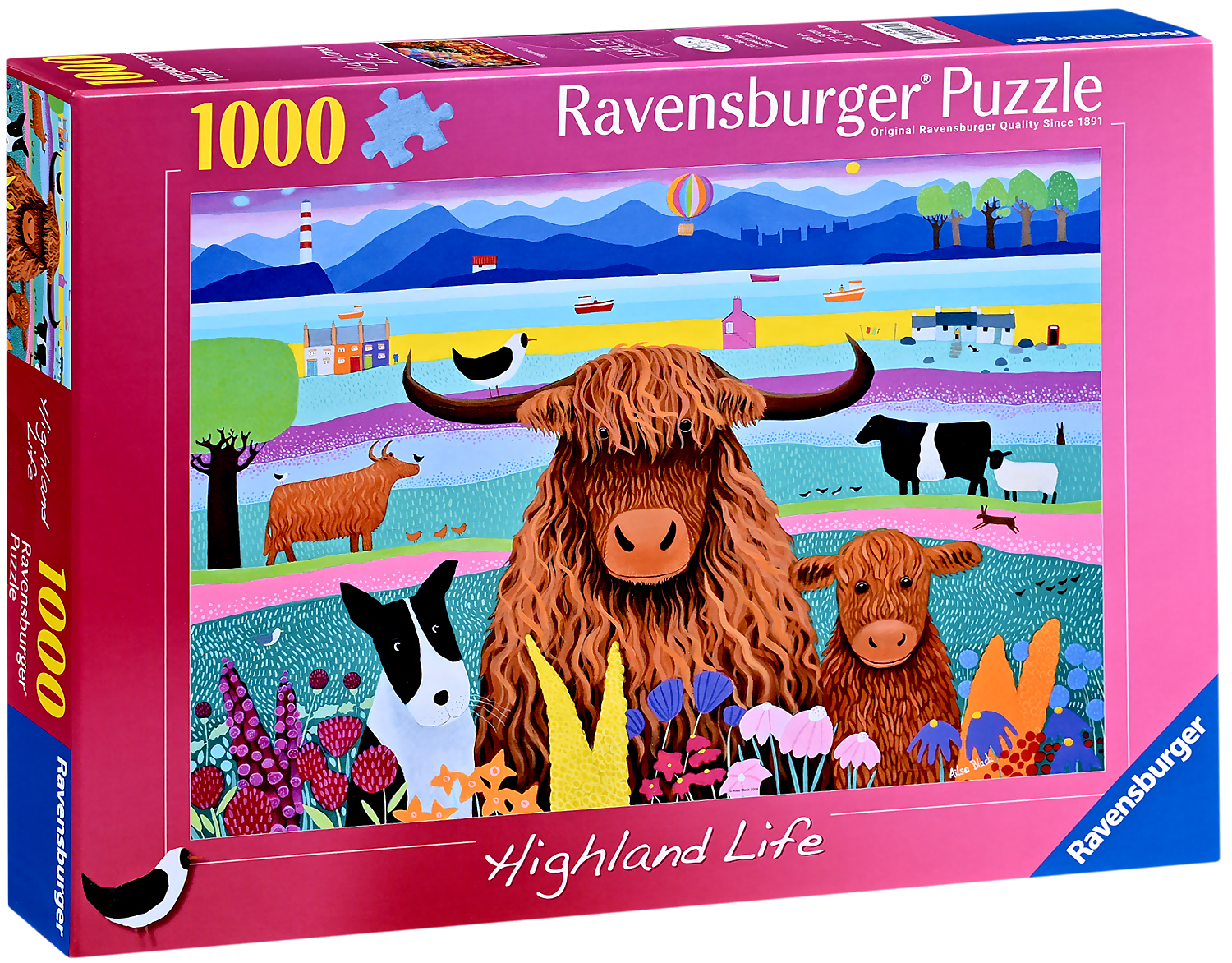 Puzzle Ravensburger din 1000 piese - Viața de munte înalt