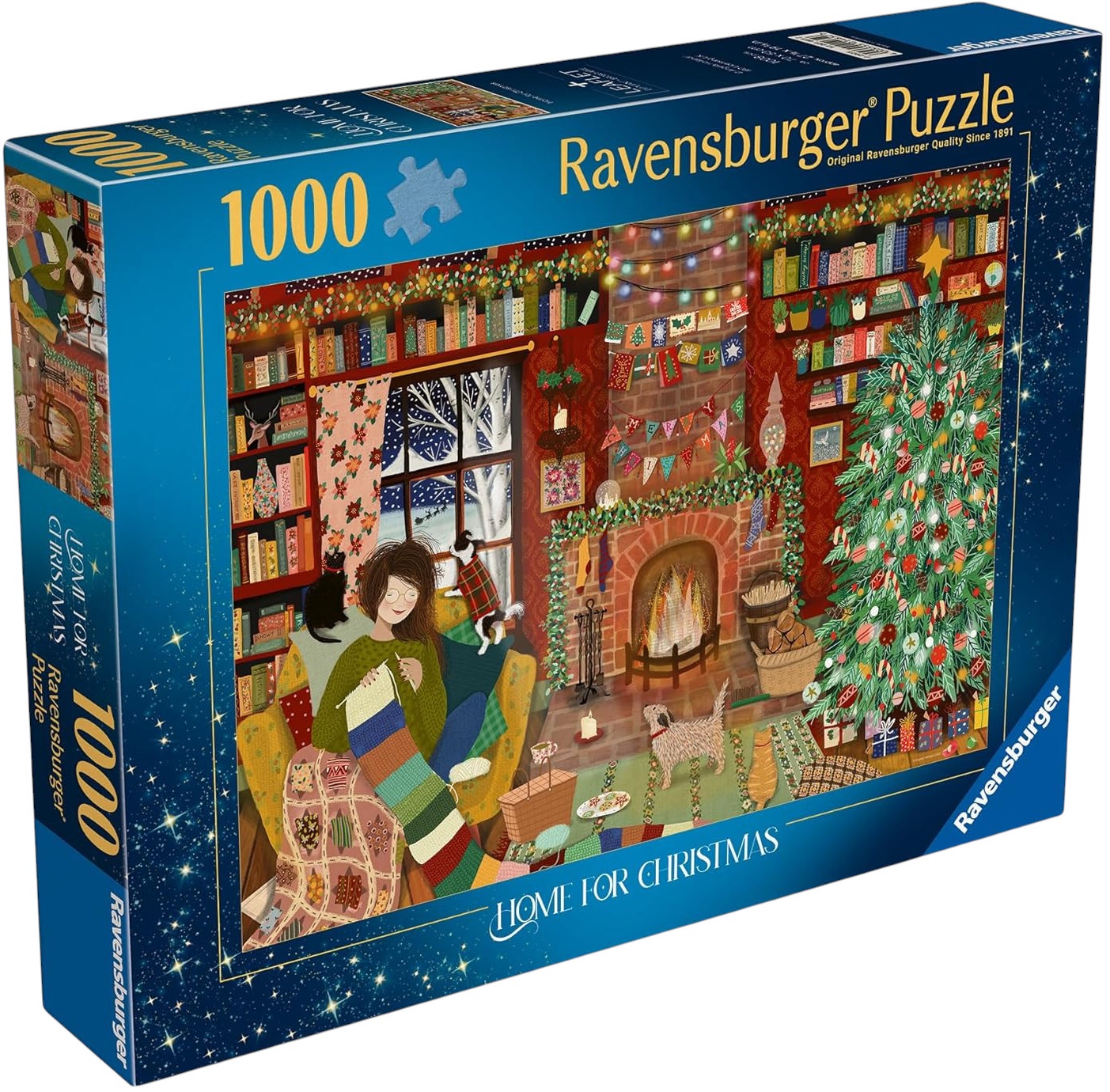 Puzzle Ravensburger din 1000 piese - Acasă de Crăciun