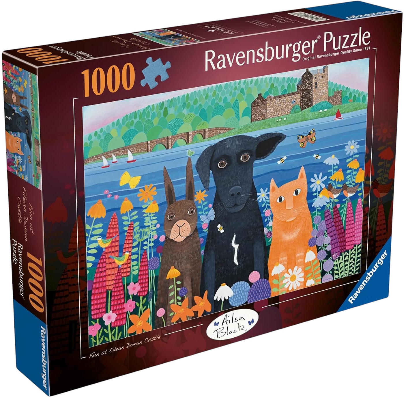 Puzzle Ravensburger din 1000 piese - Distracție la Castelul Ellen Donan