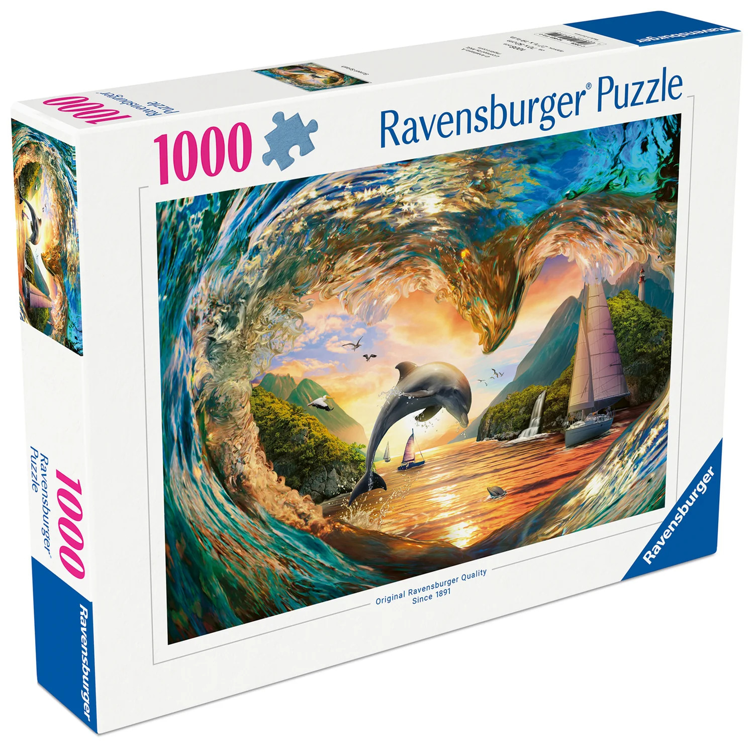 Puzzle Ravensburger din 1000 piese - Stropi de apus