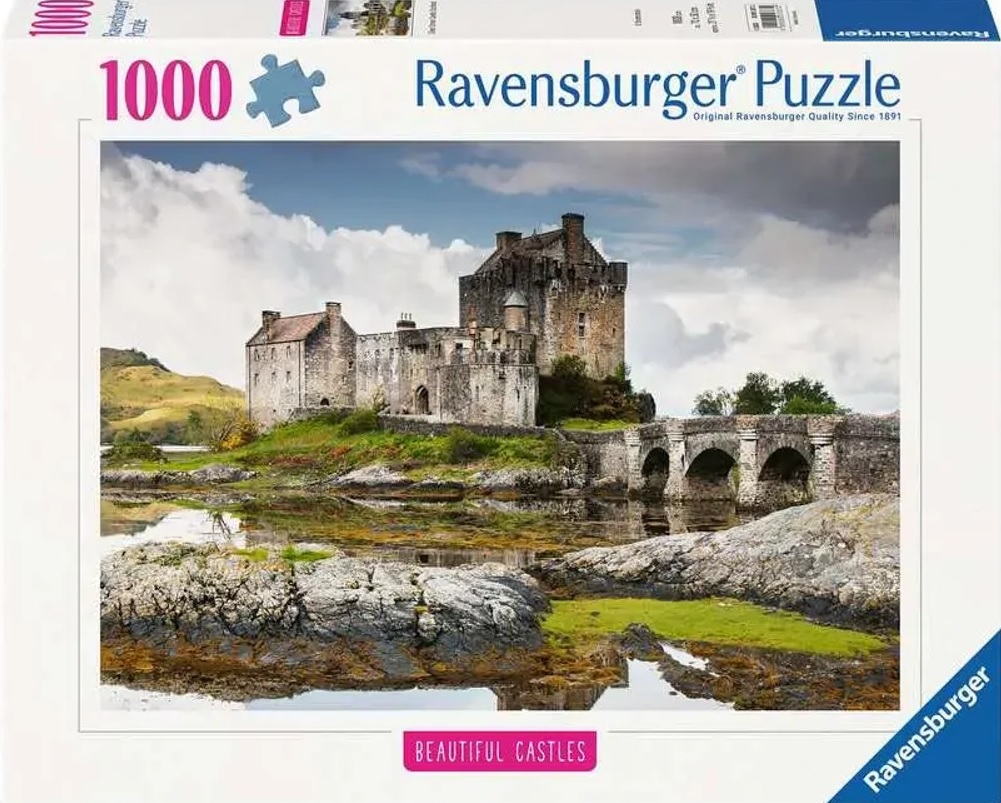 Puzzle Ravensburger din 1000 piese - Castelul Ellen Donan, Scoția