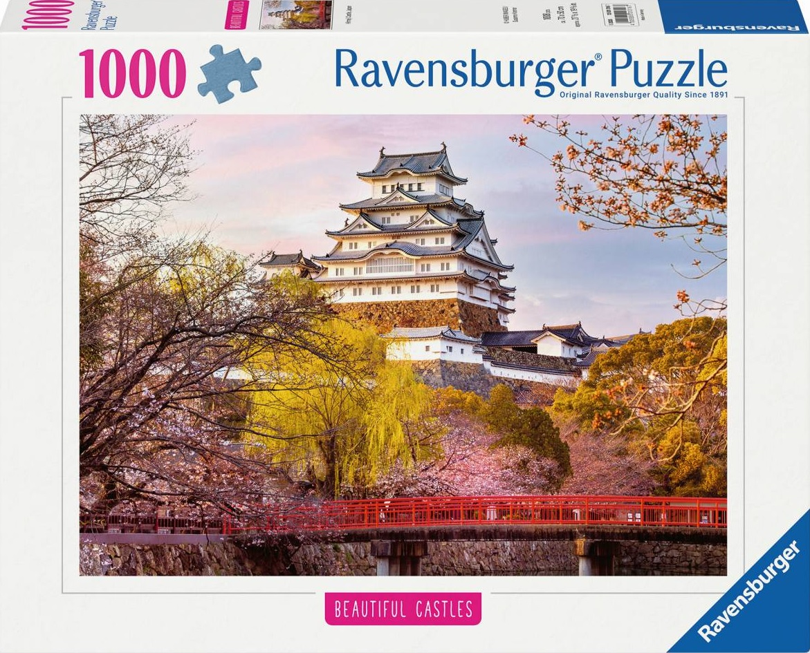 Puzzle Ravensburger din 1000 piese - Castelul Himeji, Japonia