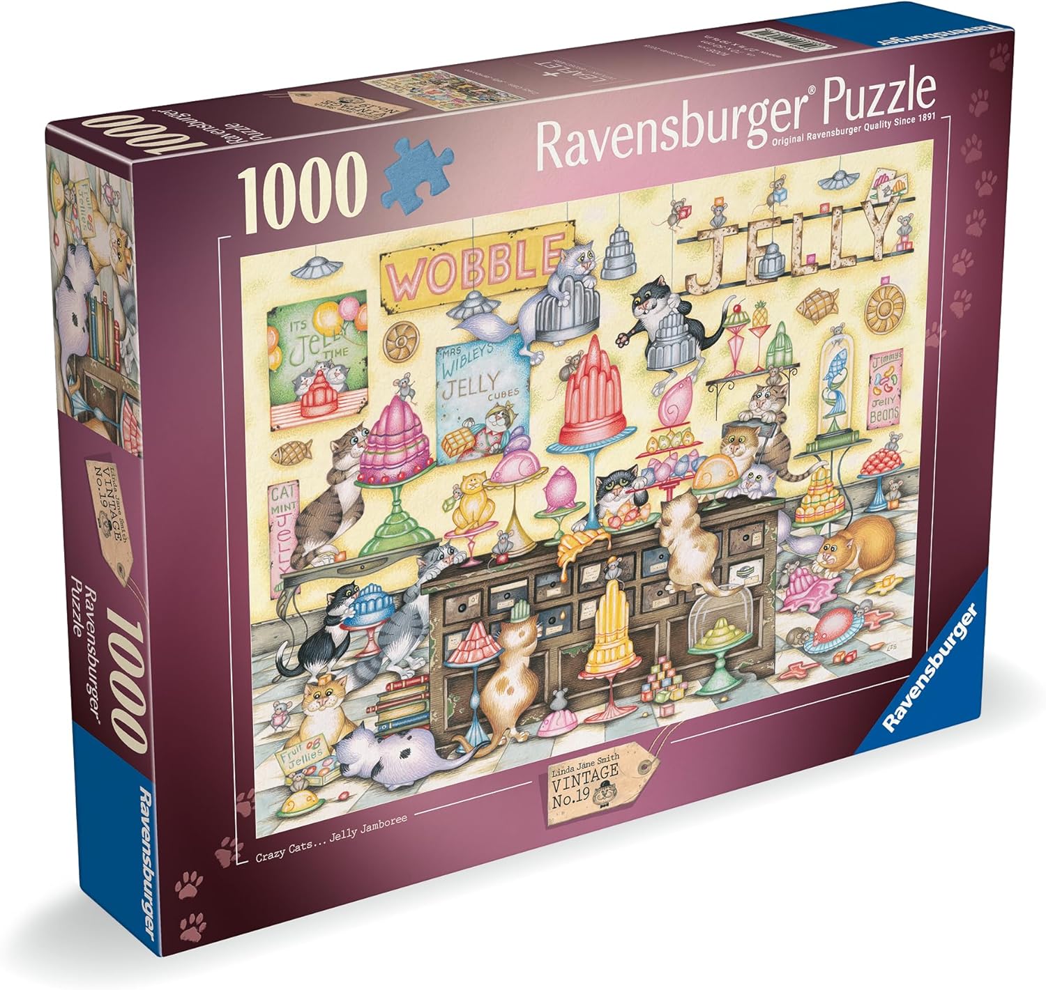 Puzzle Ravensburger din 1000 piese - Petrecere cu jeleu