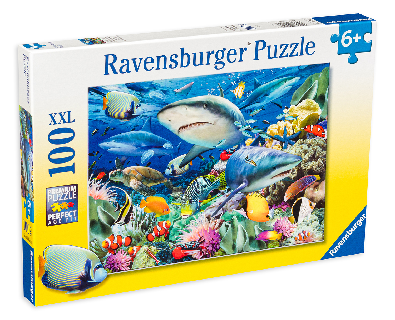 Puzzle Ravensburger din 100 XXL de piese - Reciful de rechini