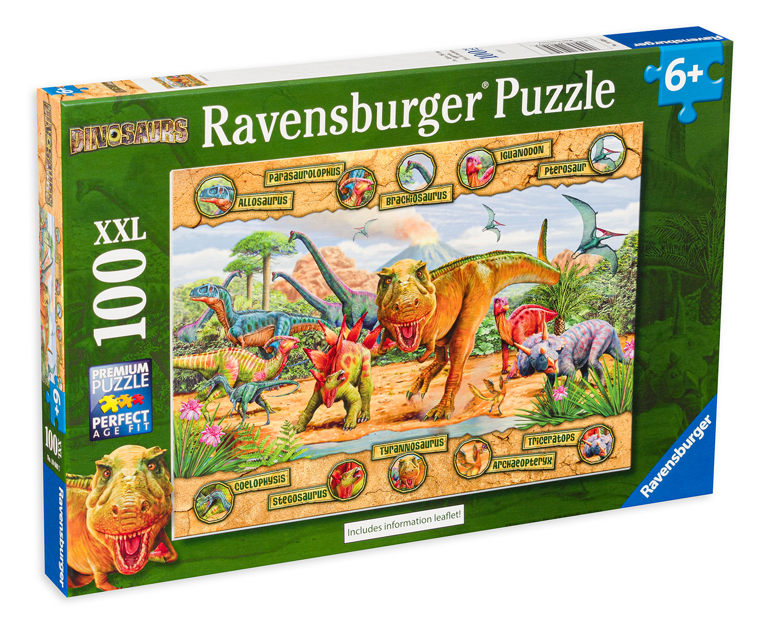 Puzzle Ravensburger din 100 XXL de piese - Dinozauri