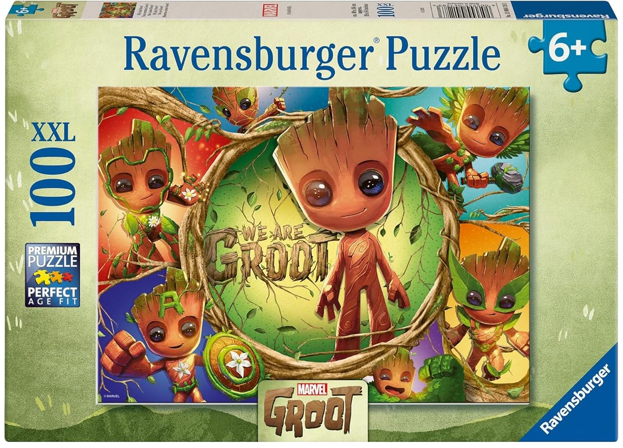 Puzzle Ravensburger din 100 XXL piese - Noi suntem Groot