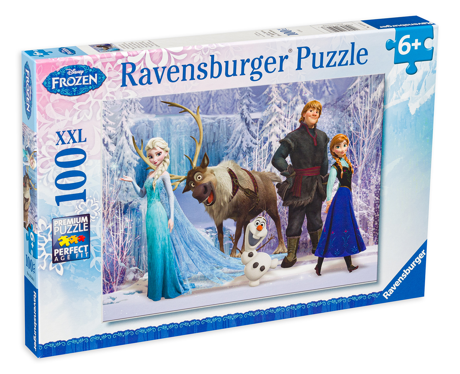 Puzzle Ravensburger din 100 XXL de piese - Disney - Regatul de gheata