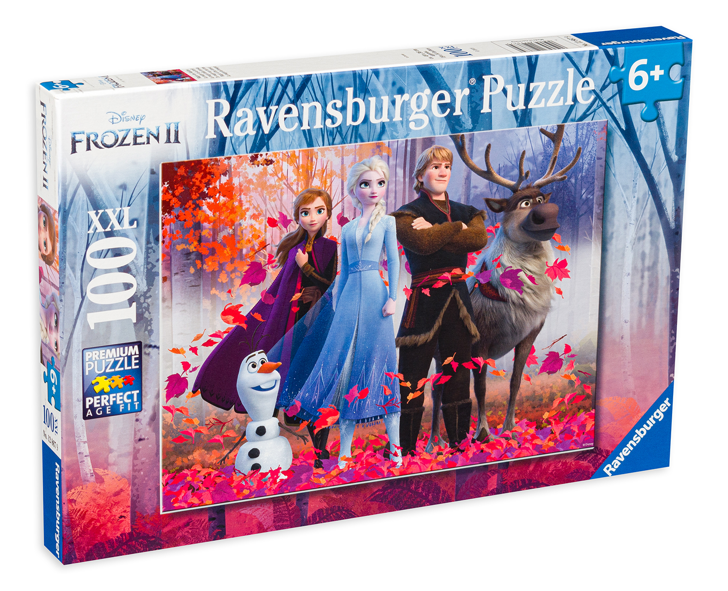 Puzzle Ravensburger din 100 XXL de piese - Frozen 2, Magia padurii