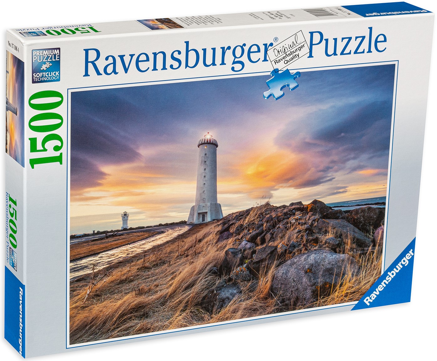 Puzzle Ravensburger din 1500 de piese - Farul din Akranes