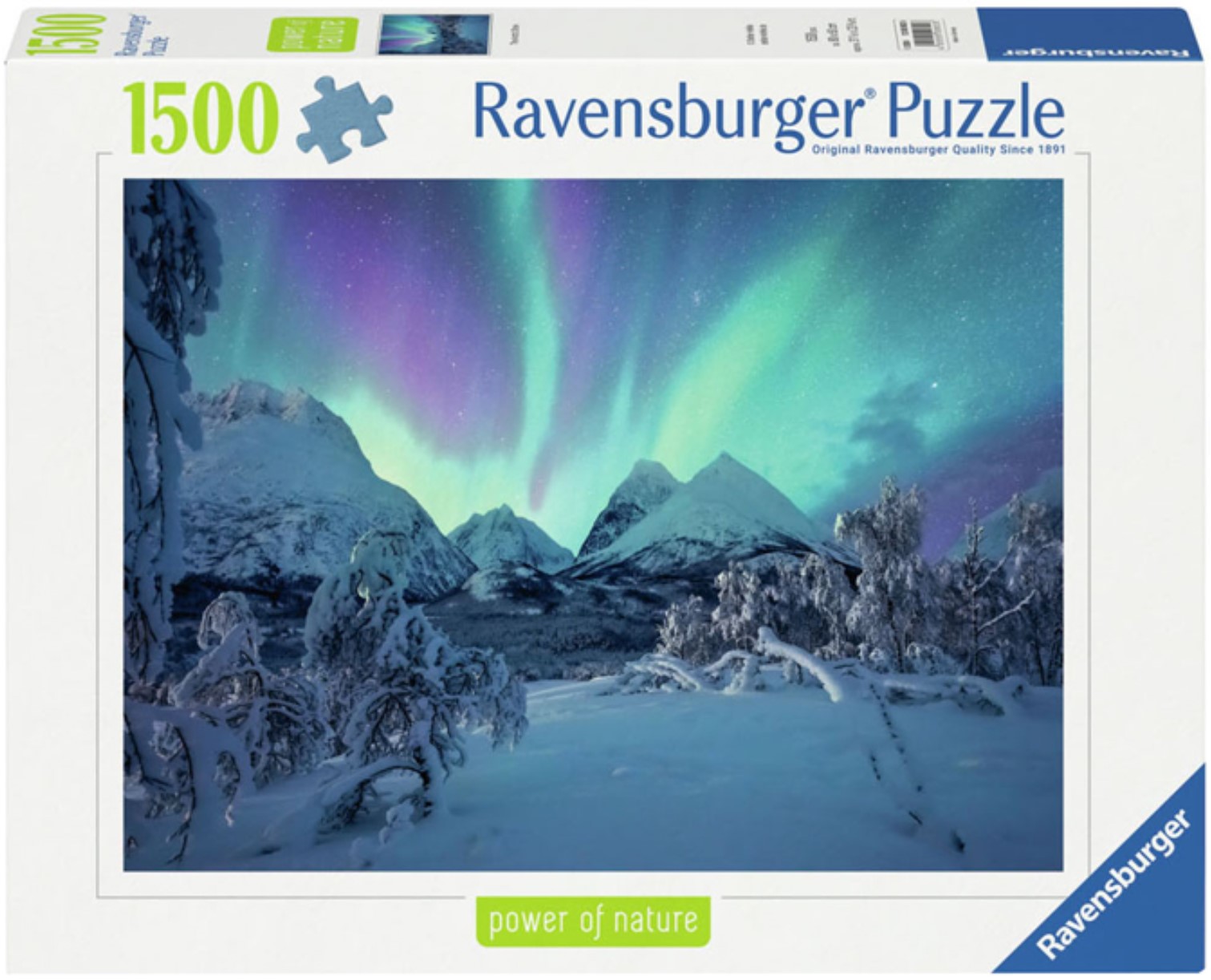Puzzle Ravensburger  din  1500 piese - Când aurora boreală dansează