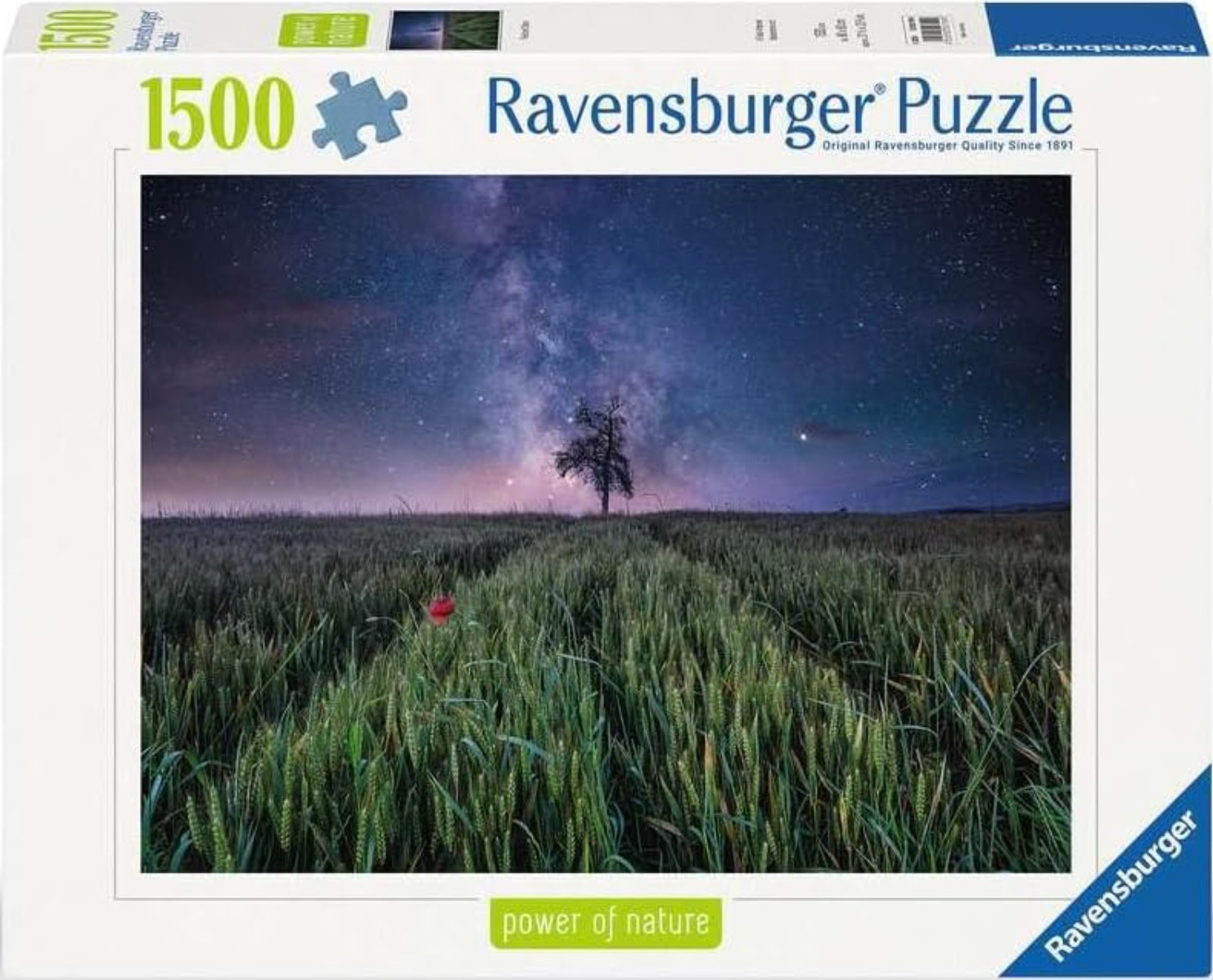 Puzzle Ravensburger  din  1500 piese - Cer de noapte deasupra câmpurilor